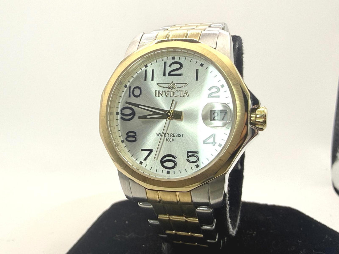 Invicta 6912 Ladies Two Tone Quartz Watch 30mm Date Clean Crystal New Battery