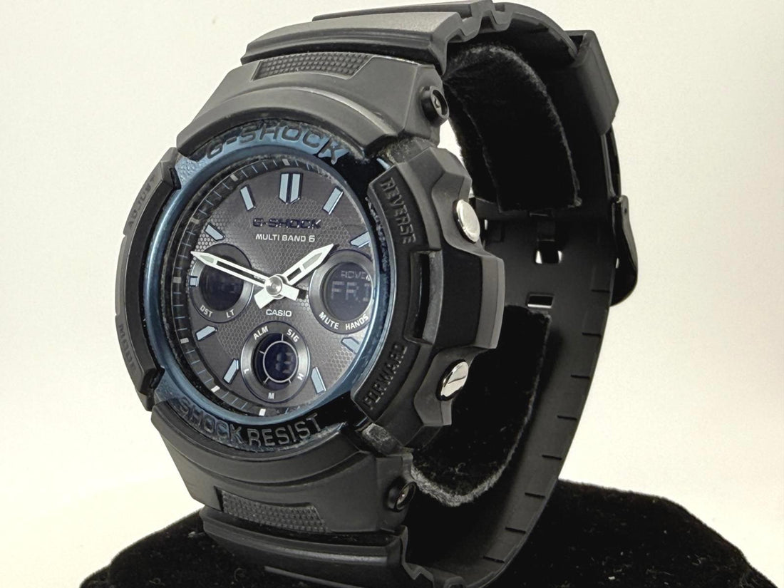 Casio G-Shock M100A 46mm Analog Digital Black Resin Shock Resist Watch Runs